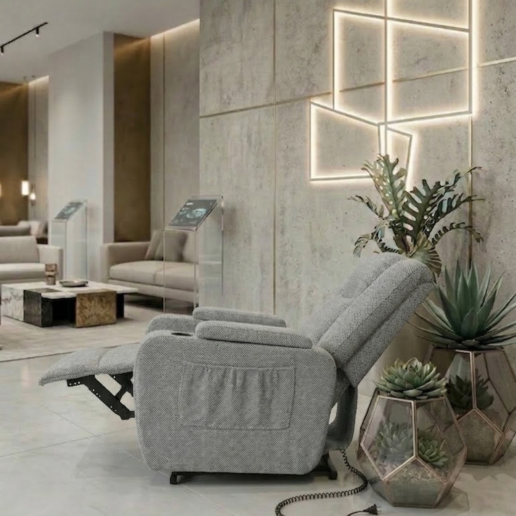 كرسي ريكلاينر كهرباء  MICRO GRAY 