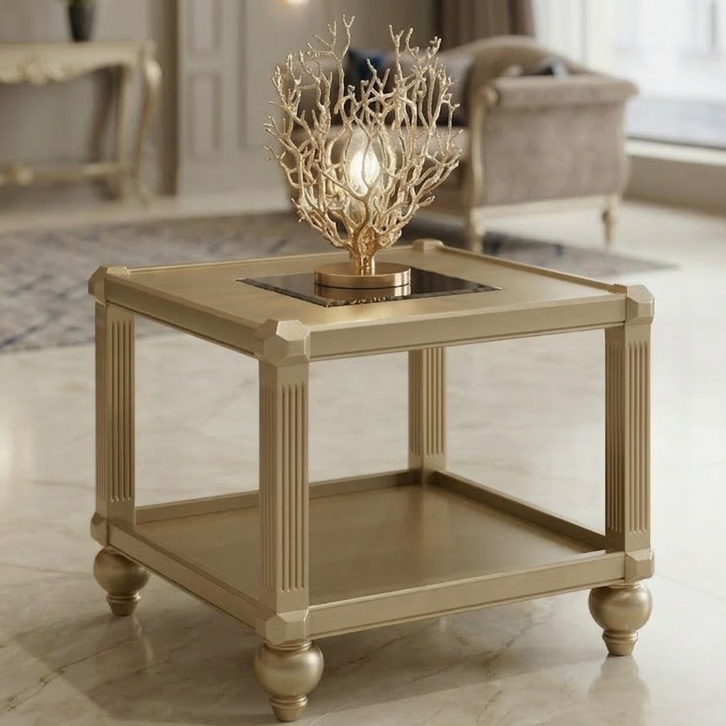 طاولة وسط + 2 جانبيات نيو كلاسيك Queen