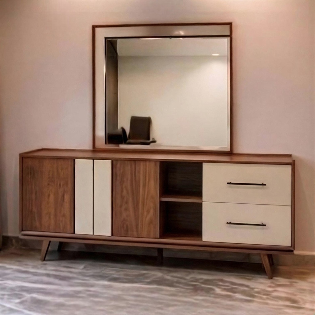 سفرة مودرن FLORA NEW (دنسوار + طاولة 8 كراسي)