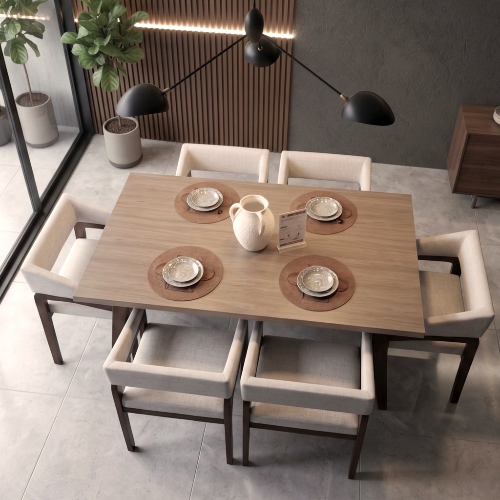 سفرة SPARK (طاولة + 6 كراسي)