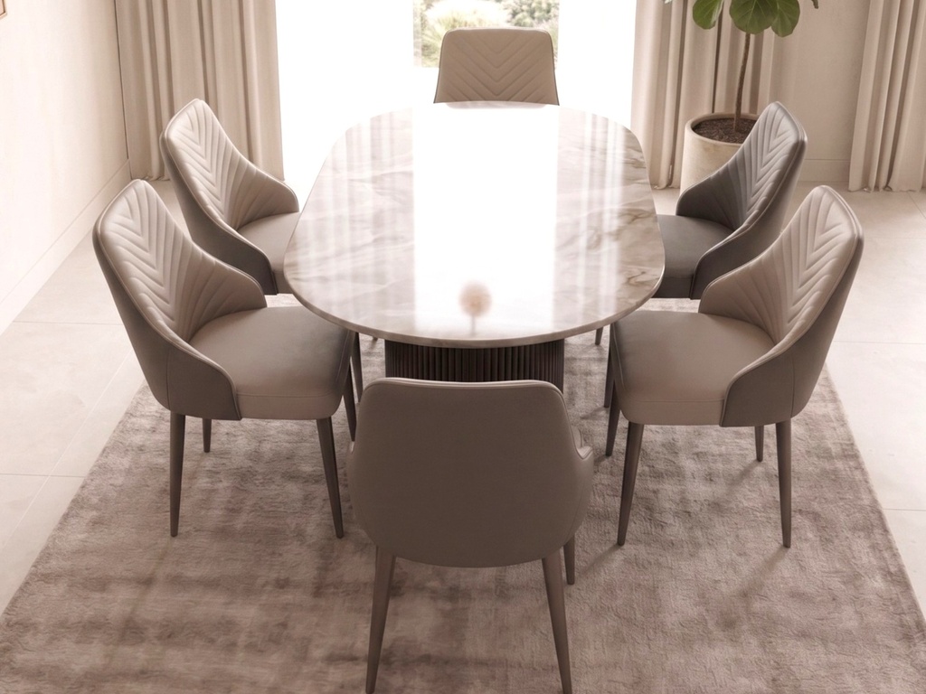 طاولة + 6 كراسي LY06+805 مستورد 