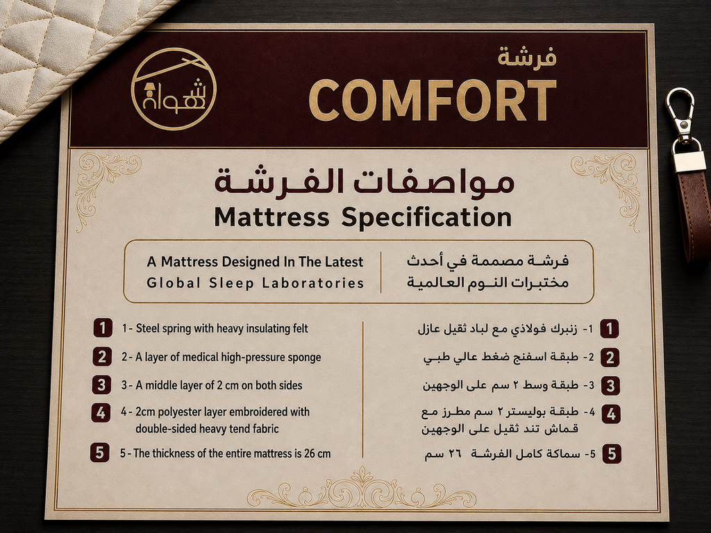 فرشة 90*190 COMFORT  