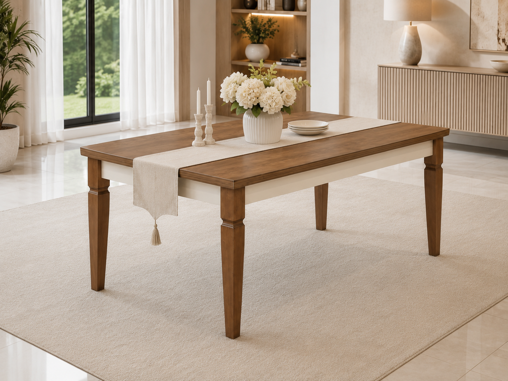سفرة LILIUM PLUS (طاولة + 6 كراسي)