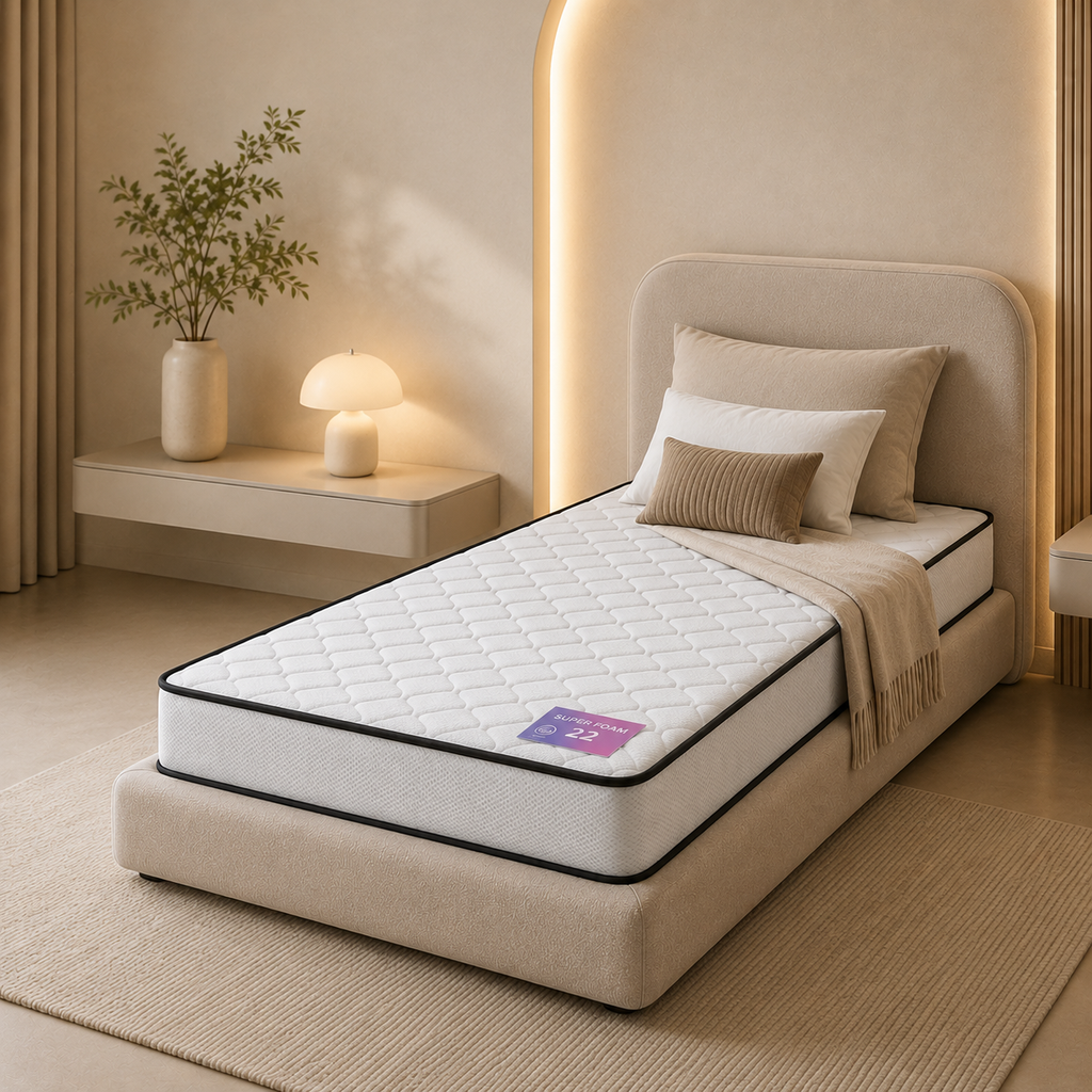فرشة 90*190 ارتفاع 22 SUPER FOAM