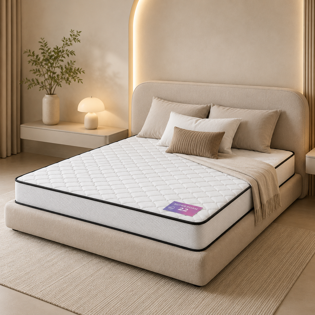 فرشة 180*200 ارتفاع 22 SUPER FOAM
