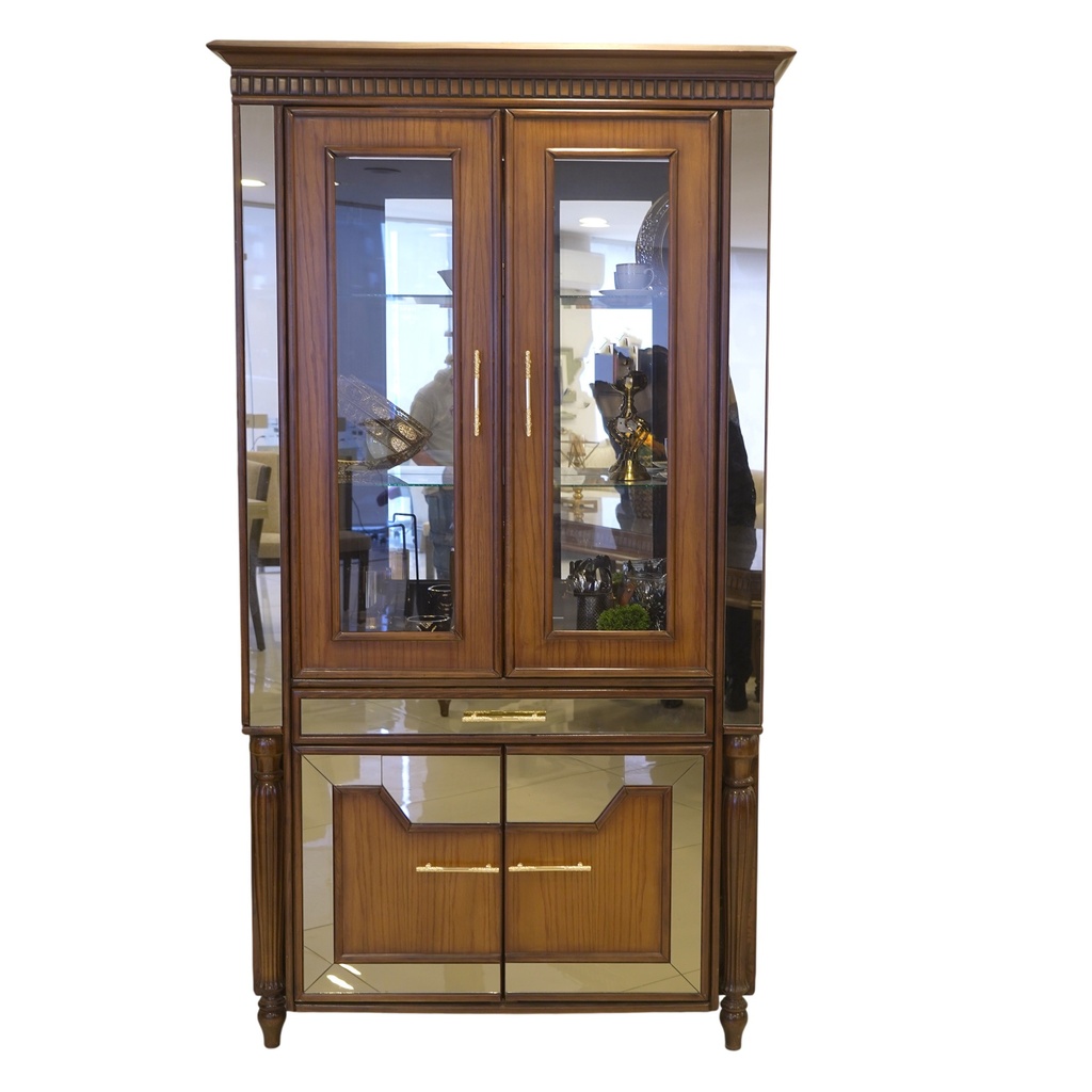 سفرة كلاسيك MONTREAL NEW (فضية + دلسوار + طاولة 8 كراسي)