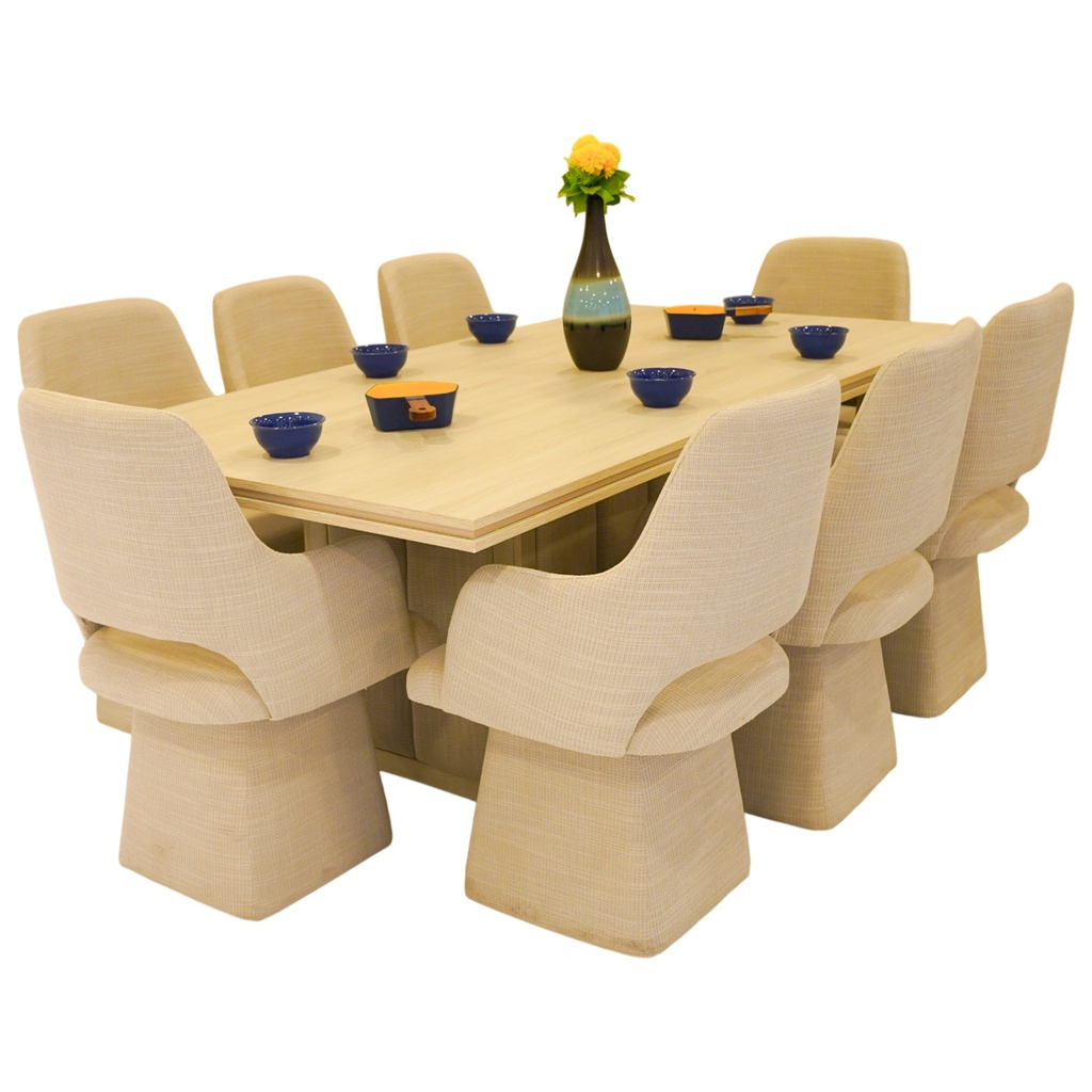 سفرة DAHAB (طاولة سفرة + 8كراسي)