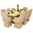 سفرة DAHAB (طاولة سفرة + 8كراسي)