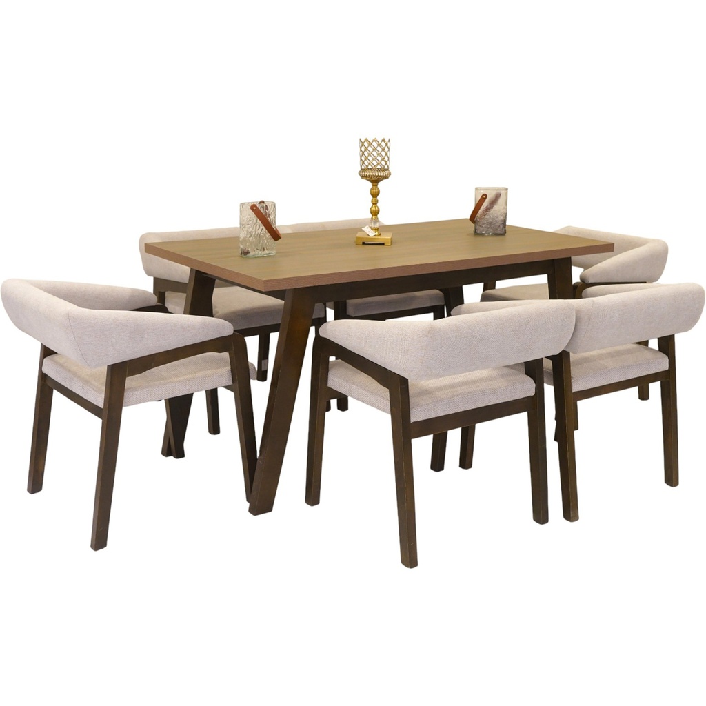 سفرة SPARK (طاولة + 6 كراسي)