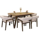 سفرة SPARK (طاولة + 6 كراسي)