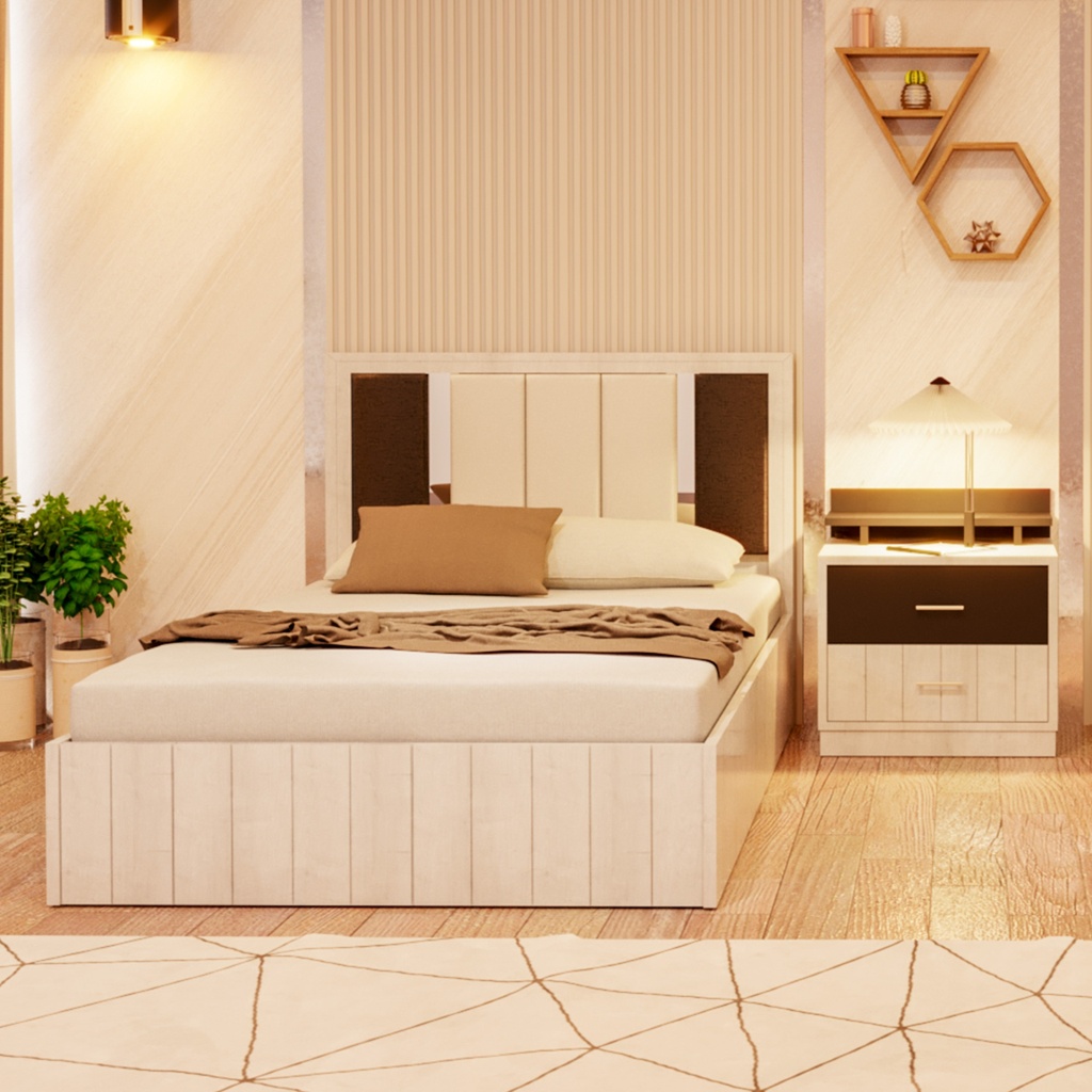 سرير مفرد ونص هايدروليك نوم شباب مودرن CLASS 