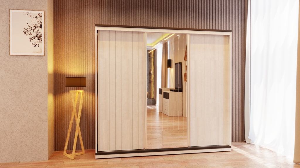 خزانة3 ابواب سحاب نوم شباب مودرن CLASS