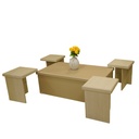 طاولة وسط متداخلة 4+1 SQUARE