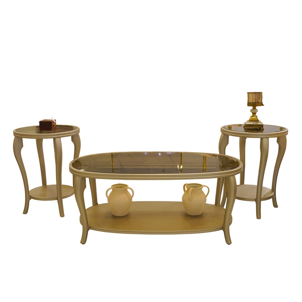 طقم طاولات وسط نيو كلاسيك SOLO 