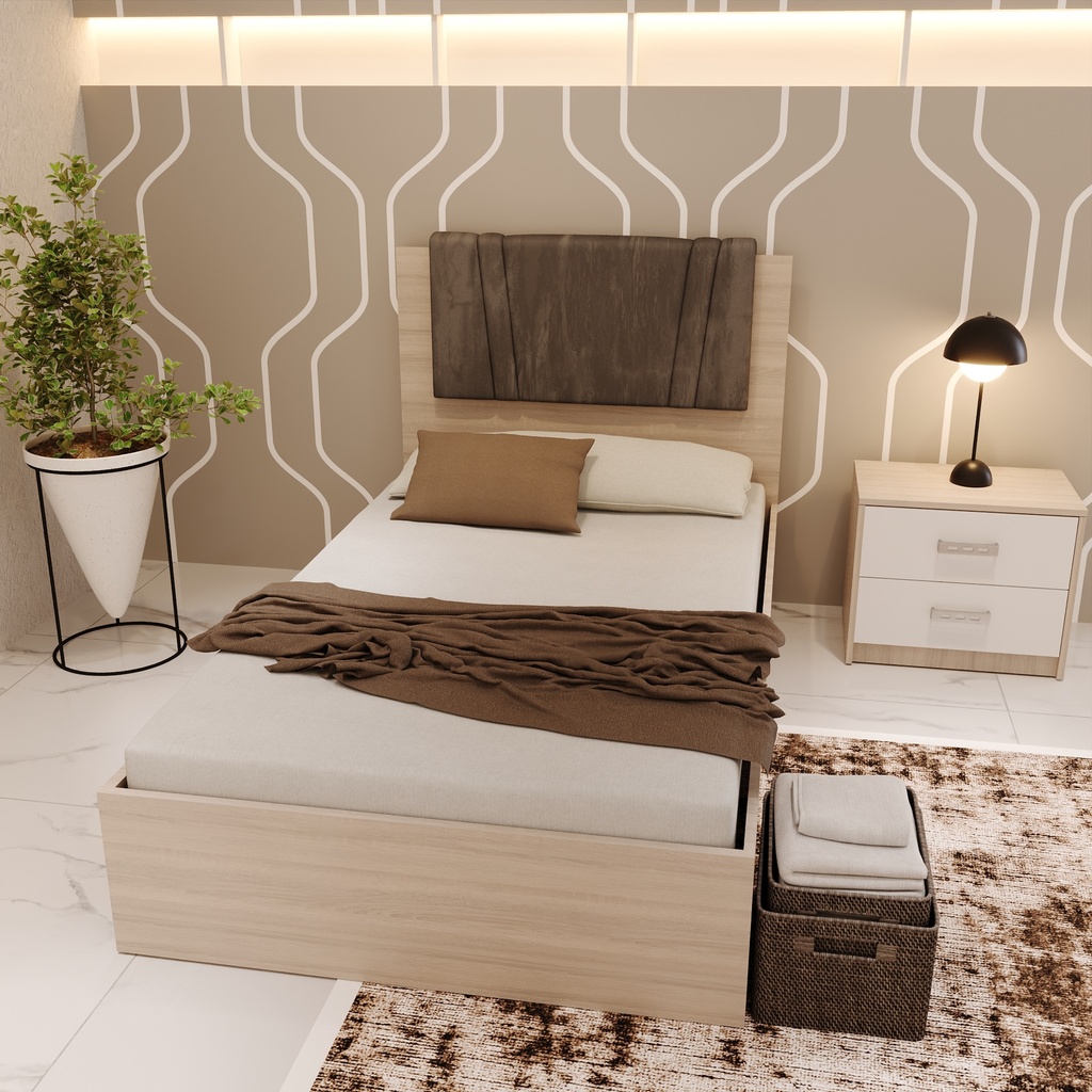 سرير مفرد ونص نوم شباب LAYAN 