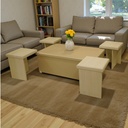 طاولة وسط متداخلة 4+1 SQUARE