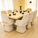 سفرة DAHAB (طاولة سفرة + 8كراسي)