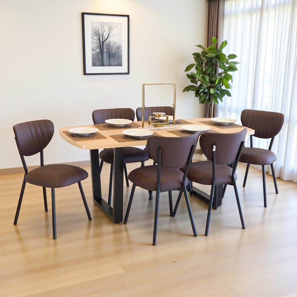 سفرة UPTOWN (طاولة 6 كراسي)