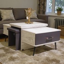 طاولة وسط  +جانبية متداخلة VISTA 